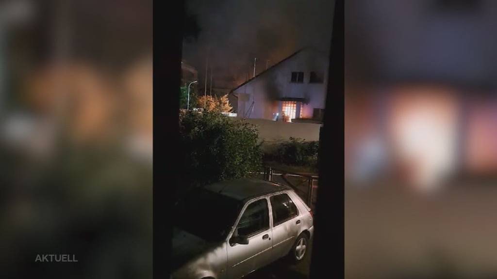 Feuer gelegt? In Wettingen brannte es in einem leerstehenden Abbruchhaus