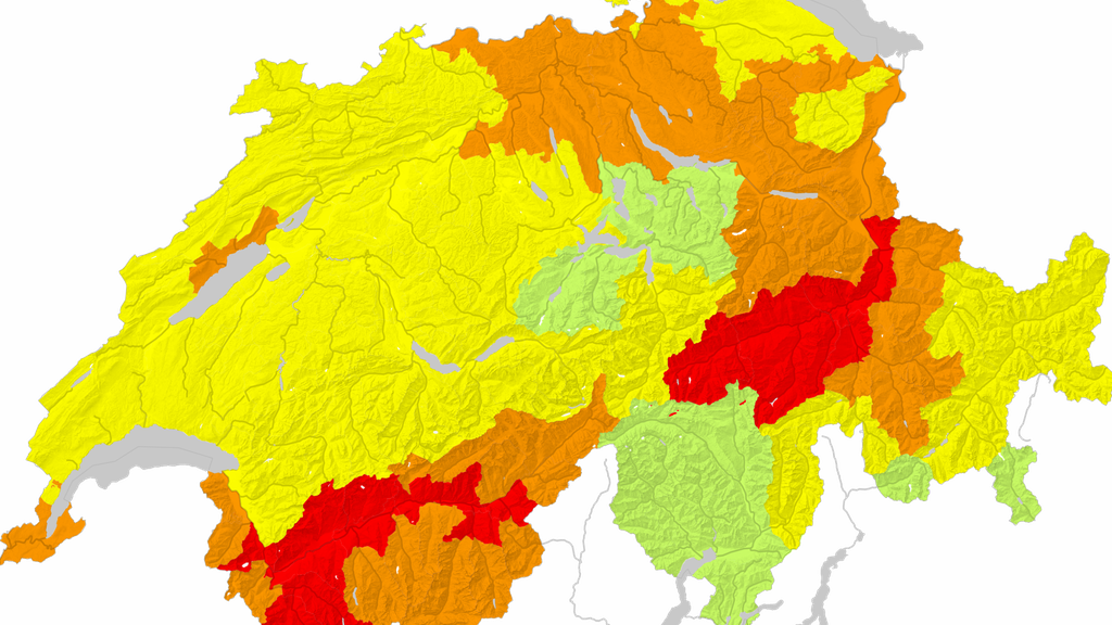 Waldbrandgefahr Schweiz Karte