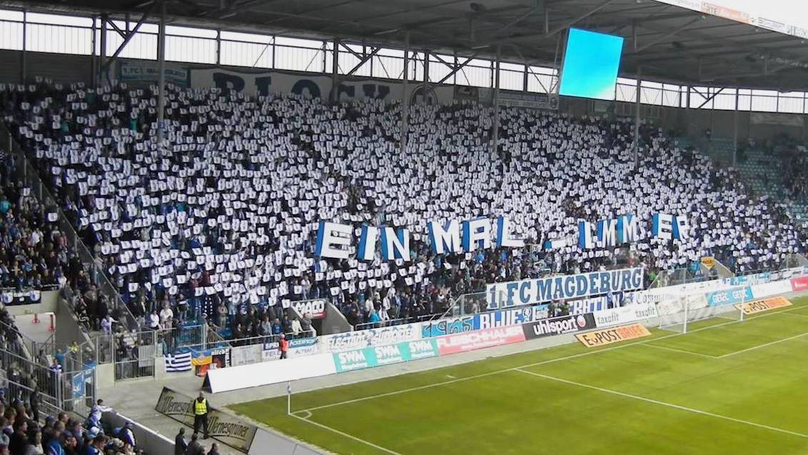Den Fans des 1. FC Magdeburg wurde ein Hüpfverbot im eigenen Stadion auferlegt.