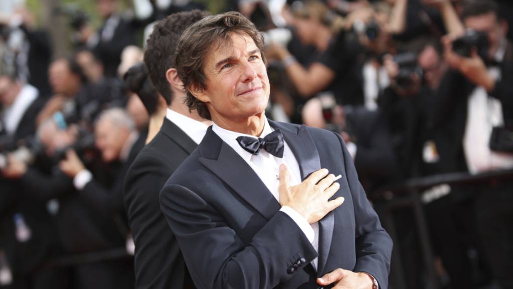 Tom Cruise, Schauspieler aus den USA, bei der Ankunft zur Premiere des Films «Top Gun: Maverick» bei den 75. Internationalen Filmfestspielen in Cannes.