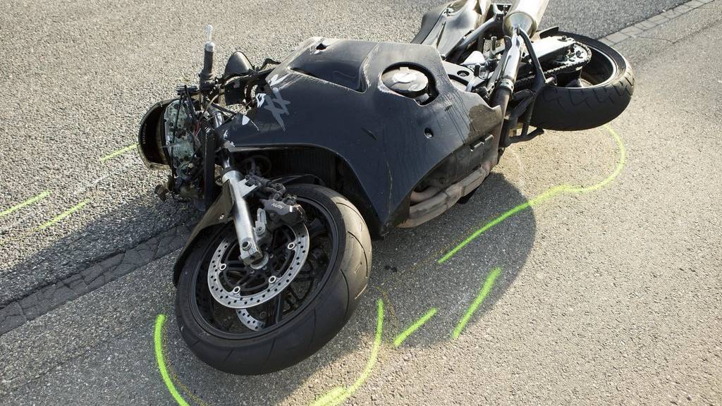 Häufig Unfälle mit Schwerverletzten gibt es bei Motorradfahrern.