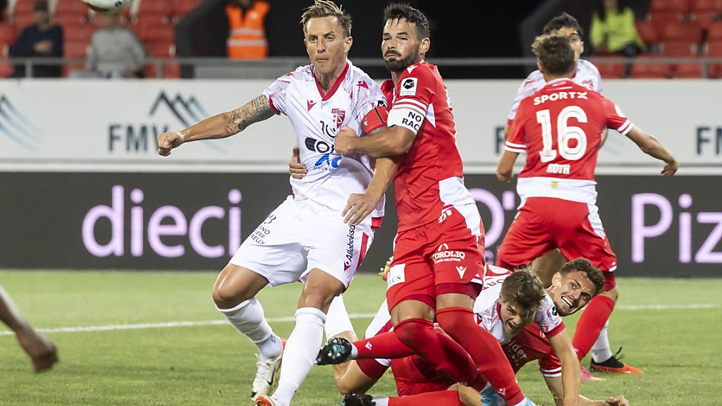 Ein harter Kampf zwischen Reto Zieglers Sion und Marco Bürkis Thun - mit dem besseren Ende für den Captain der Berner Oberländer