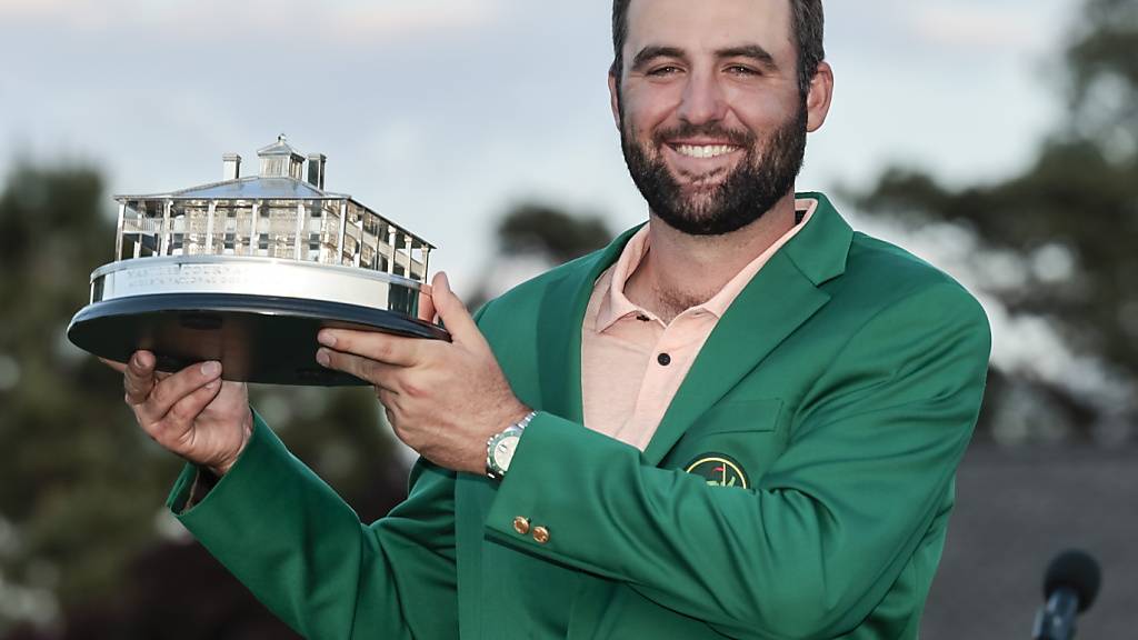 Scottie Scheffler als Triumphator am US Masters vor einem Monat