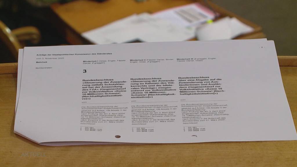 10-Millionen-Initiative: Ständerat entscheidet über Gegenvorschlag