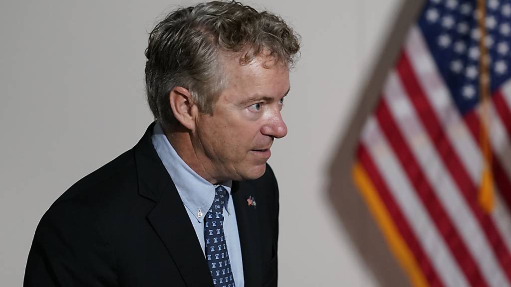 Rand Paul, Senator der Republikaner, kommt zu einem Politik-Mittagessen in Washington. Foto: Susan Walsh/AP/dpa