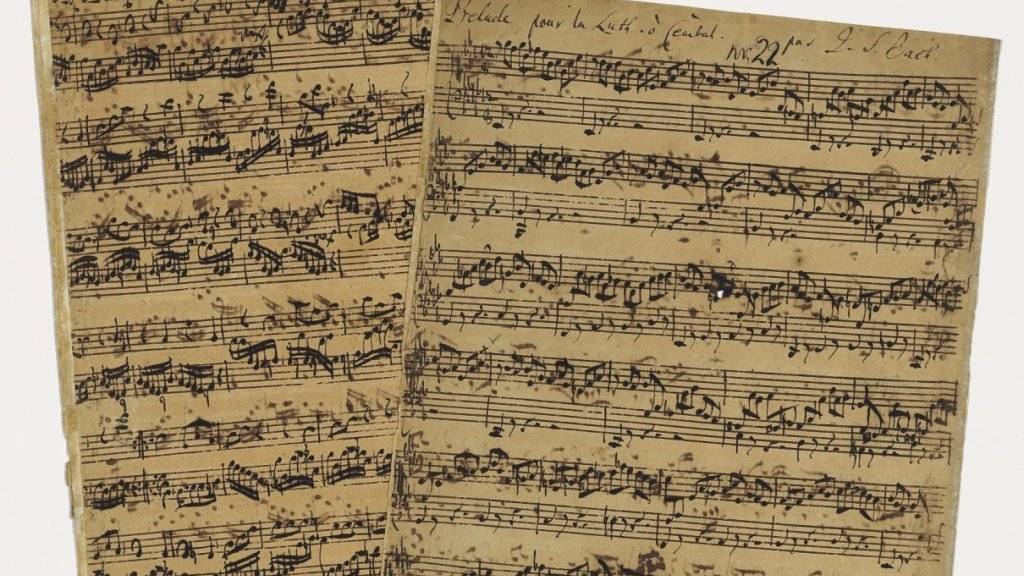 Das handschriftliche Manuskript des Komponisten Johann Sebastian Bach entstand vermutlich zwischen 1740 und 1745. Es wurde bei einer Versteigerung für umgerechnet 3,2 Millionen Franken verkauft. (Archivbild)