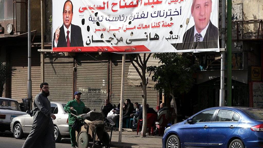 Wahlen im März: Unterstützer von Ägyptens Präsident Abdel Fattah al-Sisi haben bereits mit dem Wahlkampf begonnen. (Symbolbild)