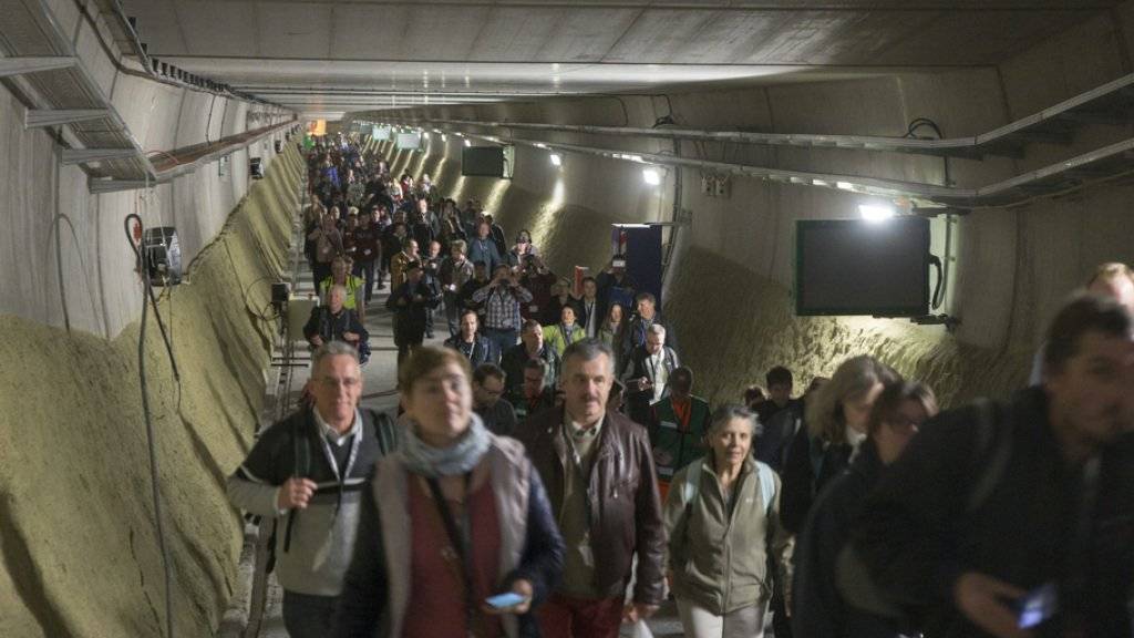 Für evakuierte Passagiere hat es genügend Platz im Gotthard-Basistunnel.