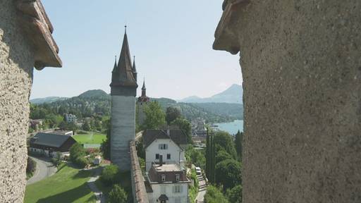 Kanton Luzern: Einblick in die Museggmauer