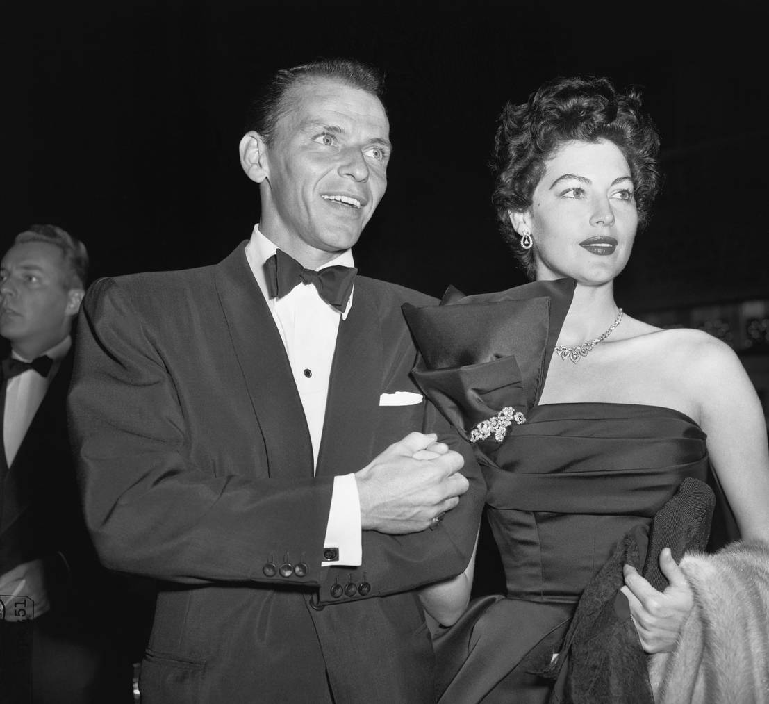 Der erste öffentliche Auftritt nach Sinatras Scheidung von Nancy: Frank Sinatra und Ava Gardner.