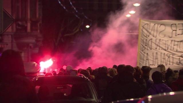 Erheblicher Sachschaden wegen Nachdemo in Bern