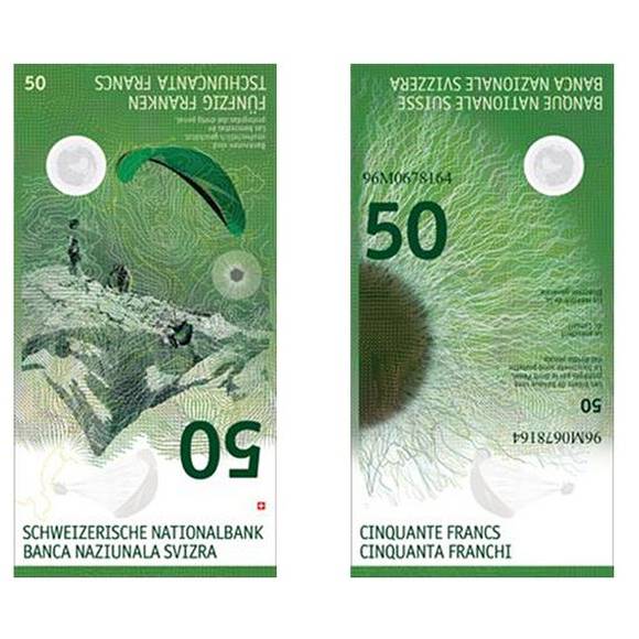 Neue 50er-Noten mit Papier aus Landquart