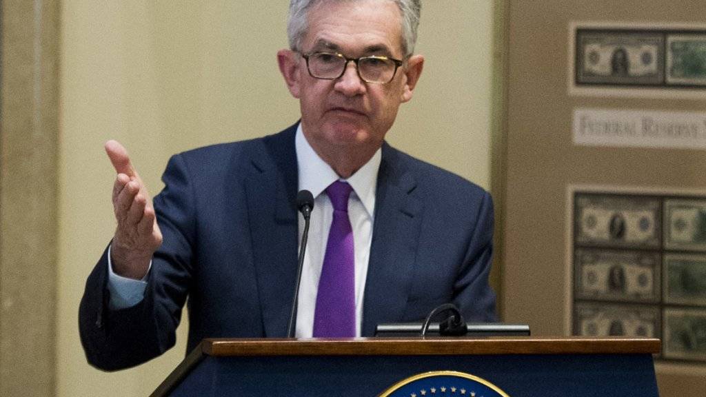 Federal Reserve Chef Jerome Powell schätzt die US-Wirtschaft weiter als sehr gut ein. (Archiv)