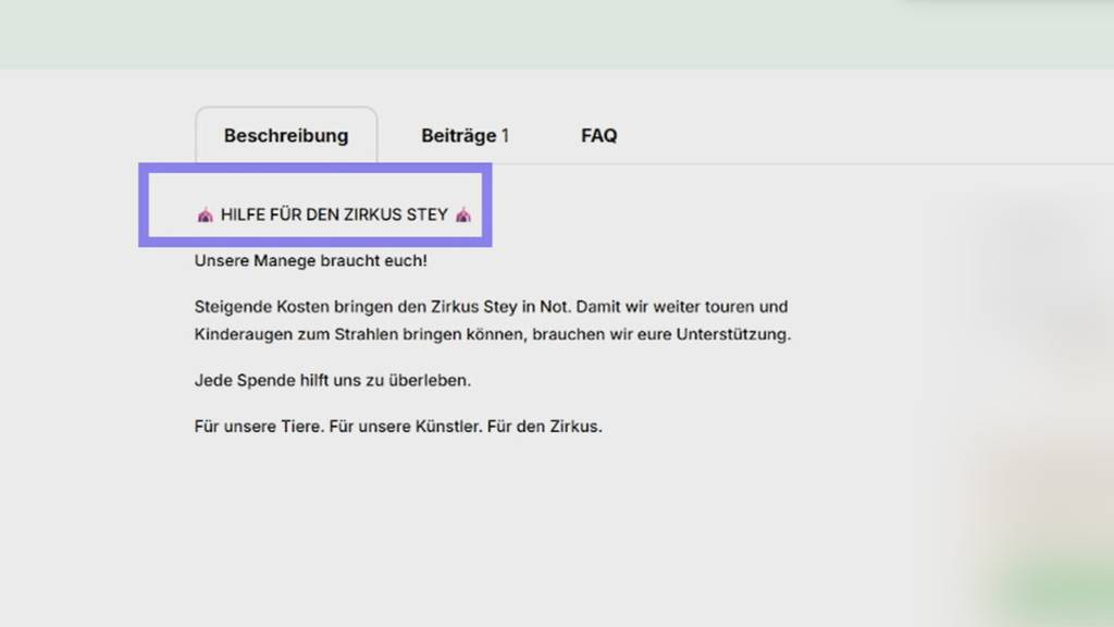 Hilfe für Pleite-Zirkus: Thurgauerin lanciert Spendenaufruf