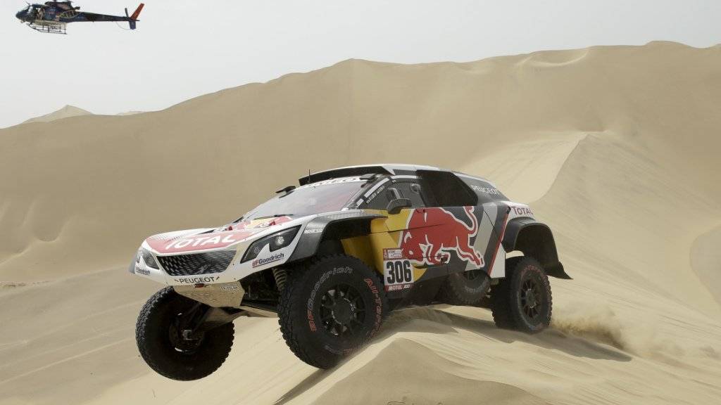 Sébastien Loeb gibt die Rallye Dakar 2018 an zweiter Stelle liegend auf.