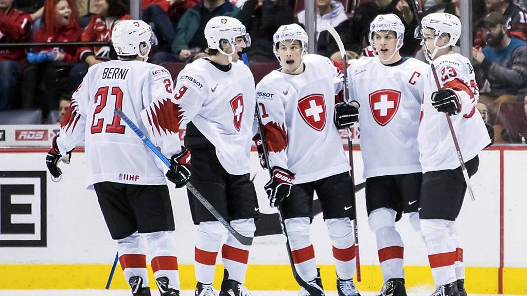 Die Schweizer Junioren wollen auch im Halbfinal gegen Finnland jubeln