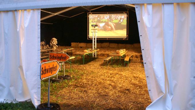 Fliegendes Sägemehl auf der Leinwand