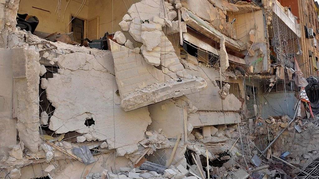 Zerstörte Häuser in Aleppo - die UNO will den Zugang zu syrischen Kriegsopfern verbessern. (Archiv)