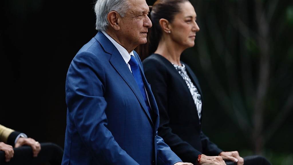 Der mexikanische Präsident Andrés Manuel López Obrador und seine Nachfolgerin Claudia Sheinbaum stehen hinter der umstrittenen Justizreform.