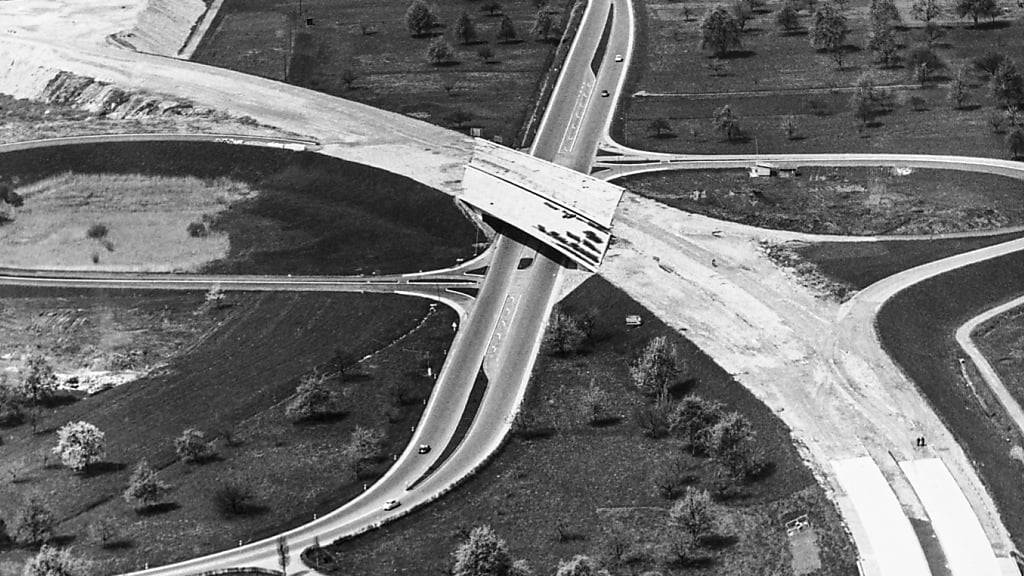 1964 wurden beim Bau der A1 bei St. Margrethen SG Anschlüsse über die Grenze vorgesehen. Bisher fehlt allerdings in Vorarlberg die dafür vorgesehene Verbindungsstrasse S18. (Archivbild)