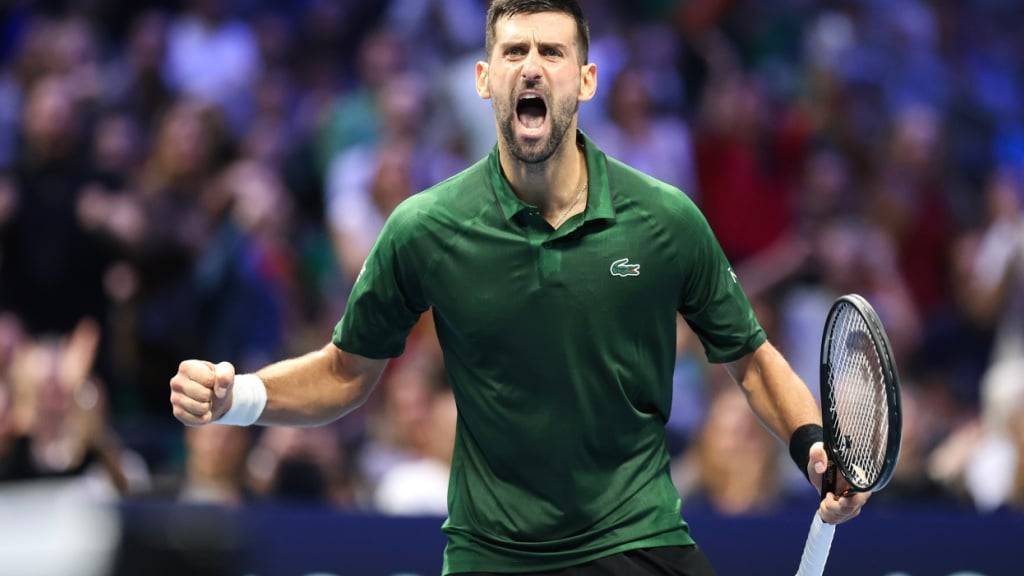 Grosse Erlösung bei Novak Djokovic nach dem verwerteten Matchball zum Turniersieg in Athen