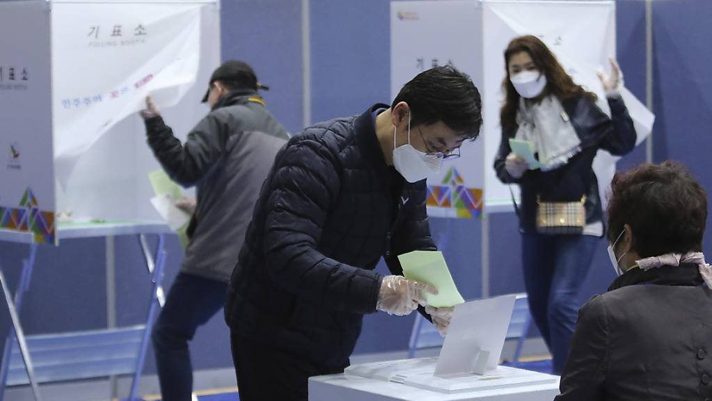 Wahltag in der südkoreanischen Hauptstadt Seoul.
