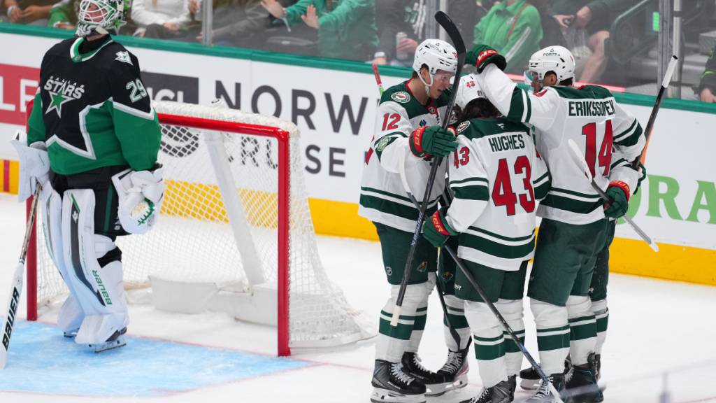 Die Minnesota Wild bejubeln den klaren Auswärtssieg bei den Dallas Stars