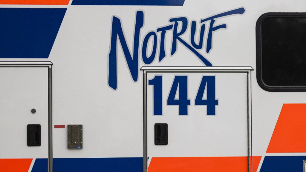 Der Rettungsdienst brachte die vom Hund gebissene Frau ins Spital. (Symbolbild)