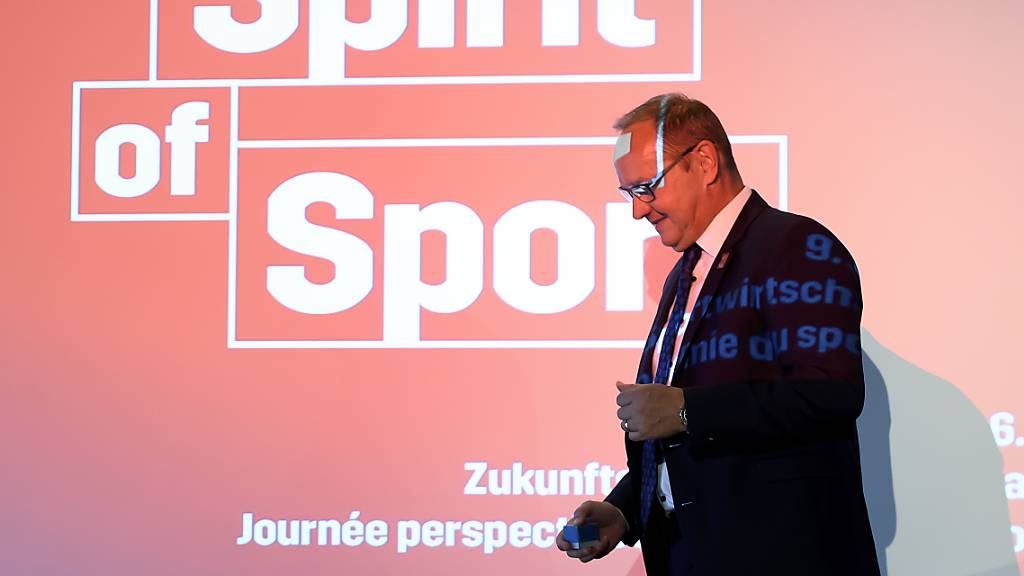 Swiss-Olympic-Präsident Jürg Stahl an einer Podiums-Veranstaltung im Juni 2020 in Bern