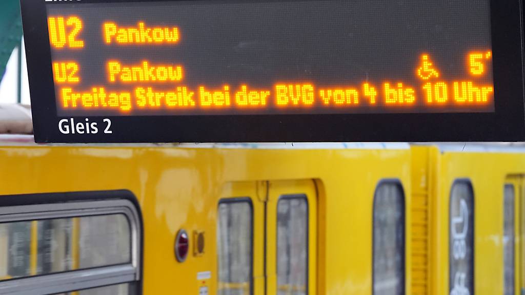 Der Warnstreik beeinträchtigt unter anderem den Nahverkehr in der deutschen Hauptstadt Berlin. (Archivbild)