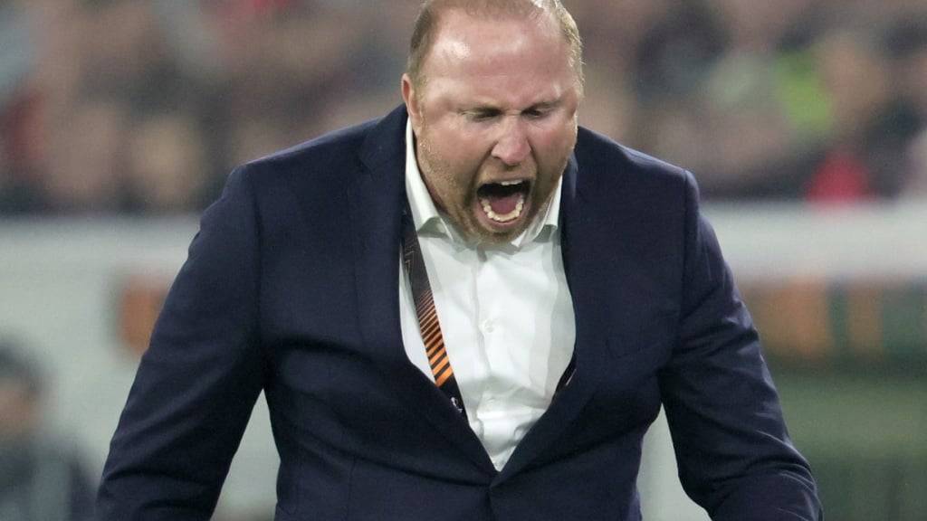 FCB-Coach Ludovic Magnin erlebte ein nervenaufreibendes Spiel in Freiburg