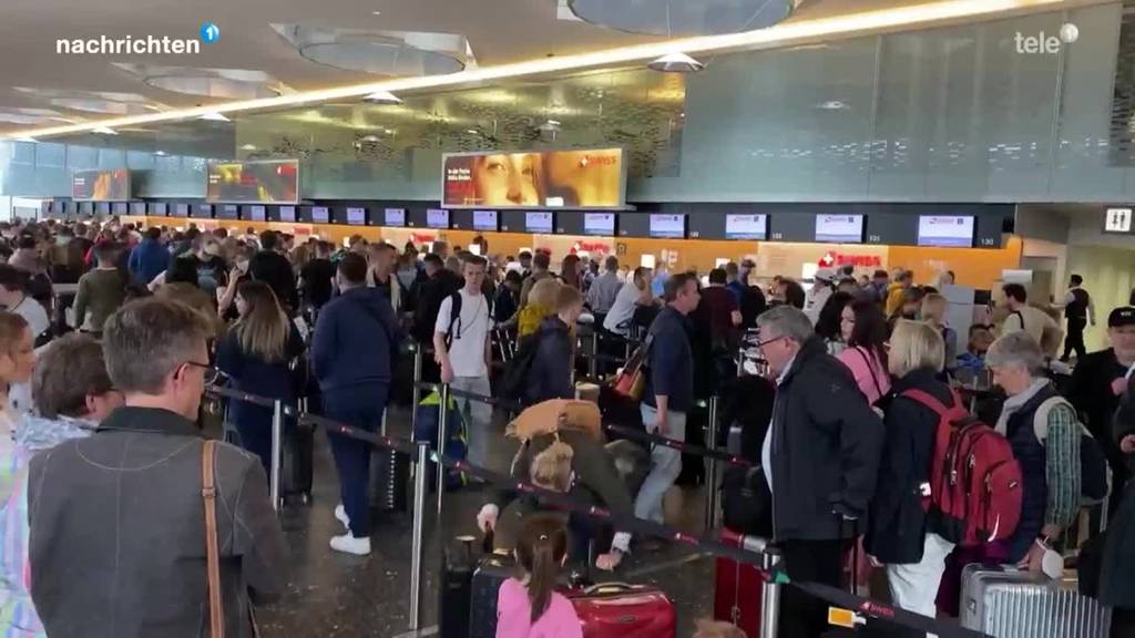 Reisefieber: Grossandrang auch am Flughafen Zürich