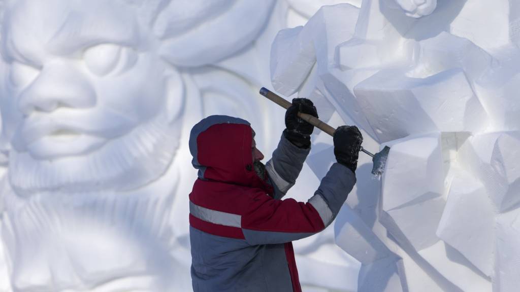 Chinas «Eisstadt» wappnet sich für berühmtes Festival