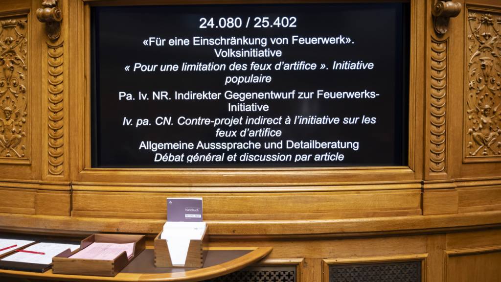 Nationalrat lehnt neue nationale Regeln im Umgang mit Feuerwerk ab