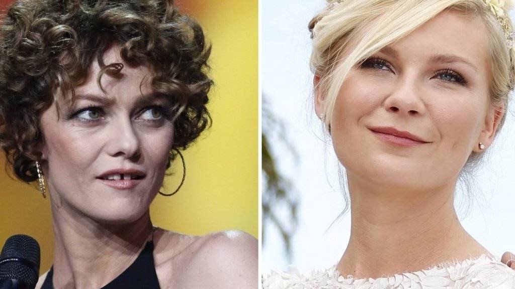 Vanessa Paradis (l) und Kirsten Dunst (r) bestimmen dieses Jahr darüber mit, wer in Cannes die Goldenen Palme erhält. (Archivbilder)