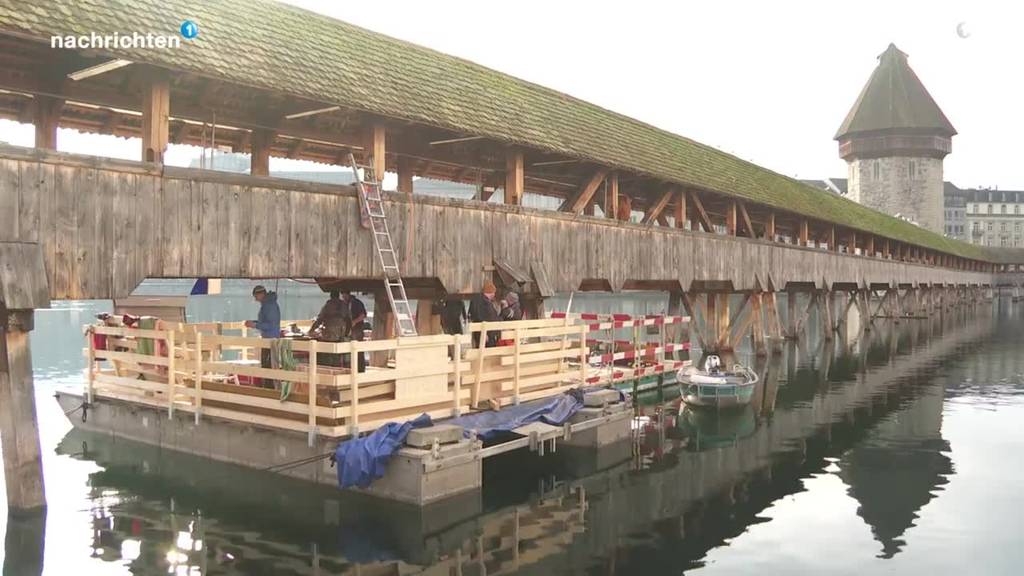 So eindrücklich wird die Kapellbrücke renoviert