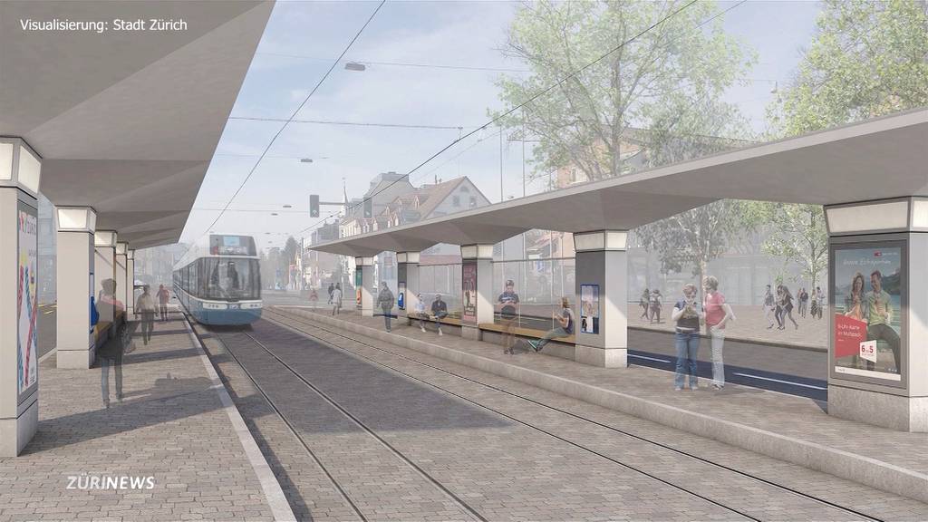 Affoltern: So wird die neue Tramstation aussehen