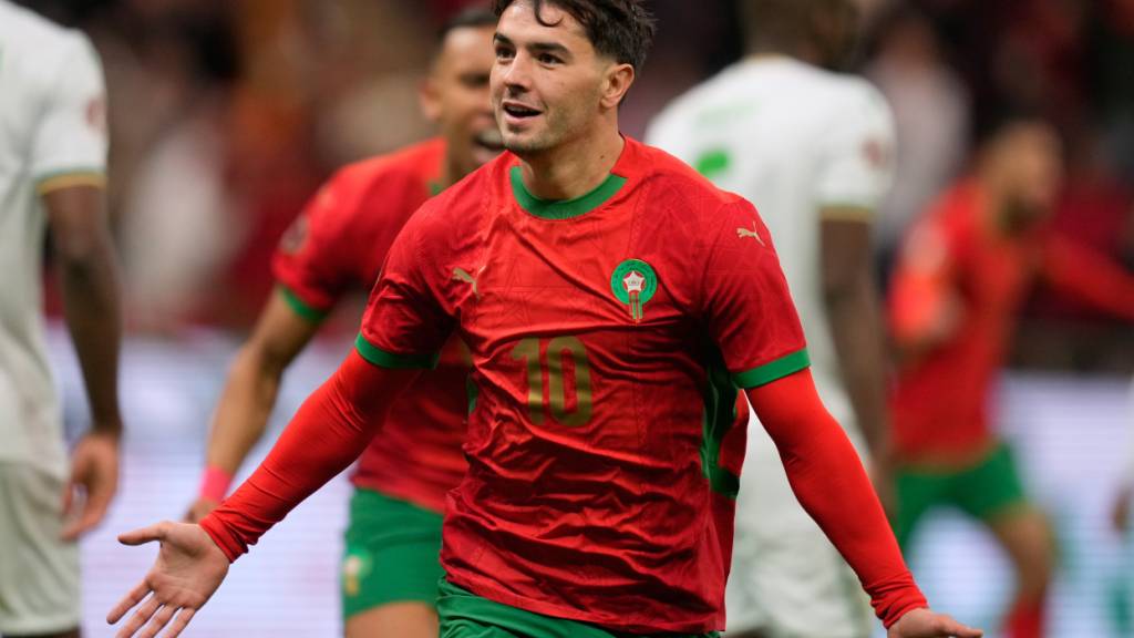 Real-Stürmer Brahim Diaz bringt Marokko mit seinem Führungstreffer auf Kurs
