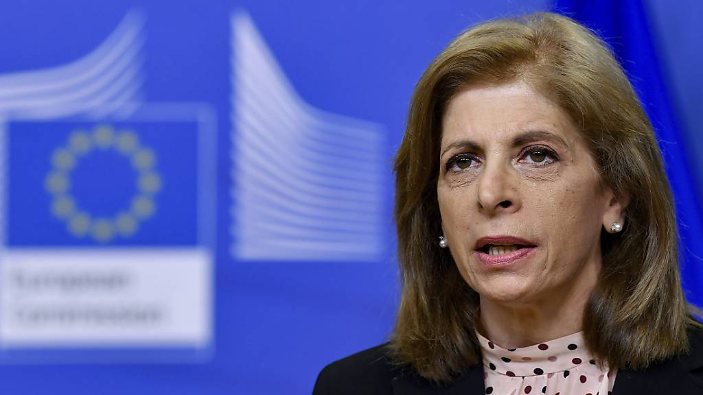 ARCHIV - EU-Gesundheitskommissarin Stella Kyriakides steht selbst unter Druck, weil Impfstoff in der EU immer noch knapp ist. Foto: John Thys/Pool AFP/AP/dpa