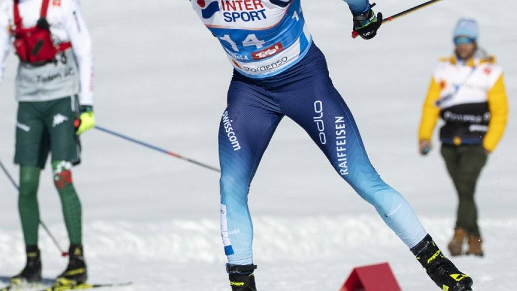 Weit von einer Medaille entfernt: Dario Cologna im Skiathlon