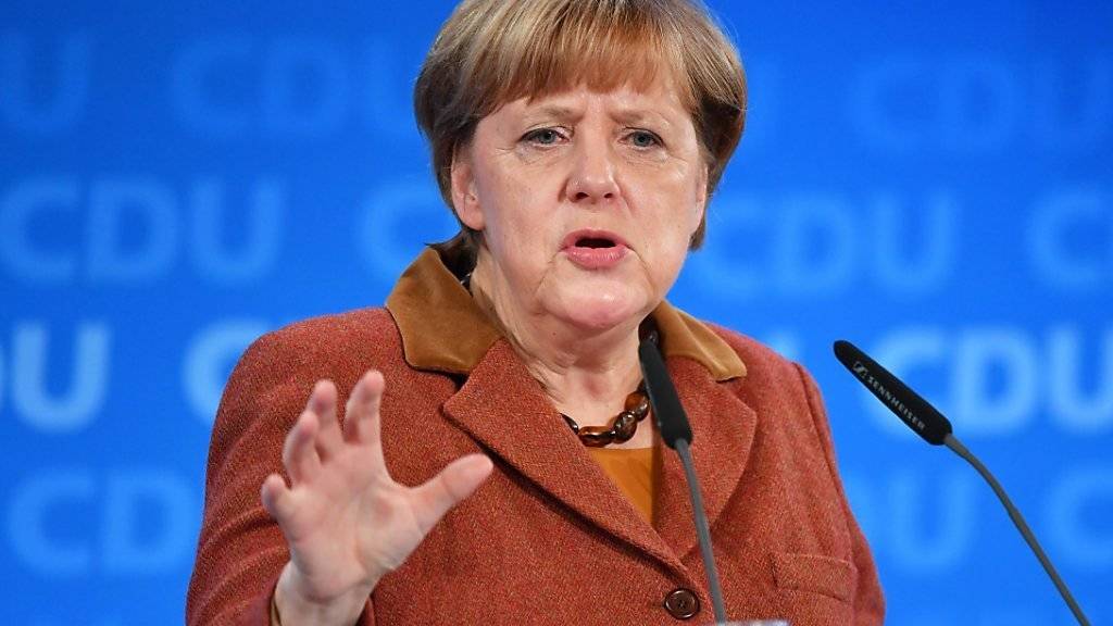 Rund zwei Wochen nach der Kandidaturankündigung von Angela Merkel befindet sich ihre Partei auf dem höchsten Umfragestand seit Anfang Jahr. (Archivbild)