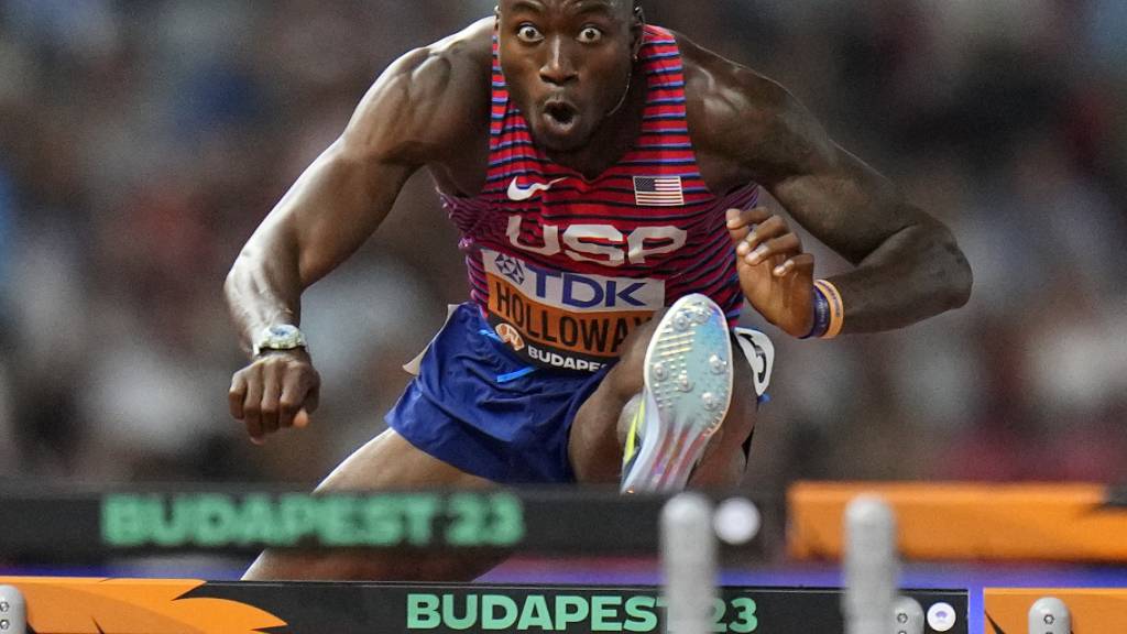 Feierte im vergangenen Jahr in Budapest seinen dritten WM-Titel über 110 m Hürden: Grant Holloway