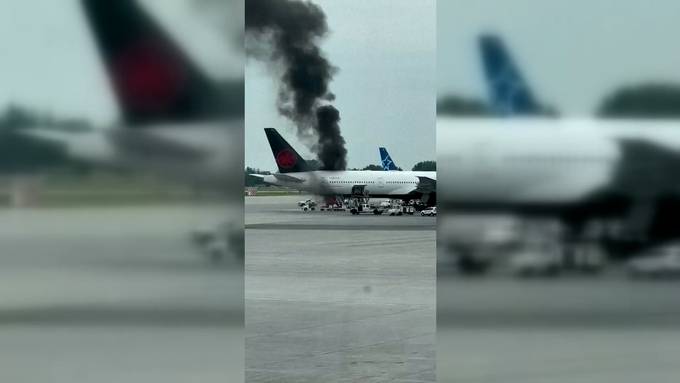 Flugzeug fängt Feuer: Air-Canada-Maschine startete in Genf