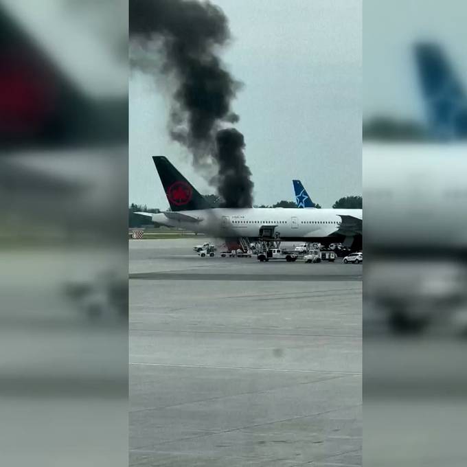 Flugzeug fängt Feuer: Air-Canada-Maschine startete in Genf