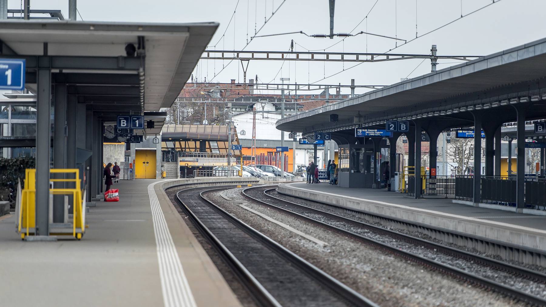 Am Mittwochnachmittag ging am Wiler Bahnhof kurzzeitig nichts mehr. (Archivbild)