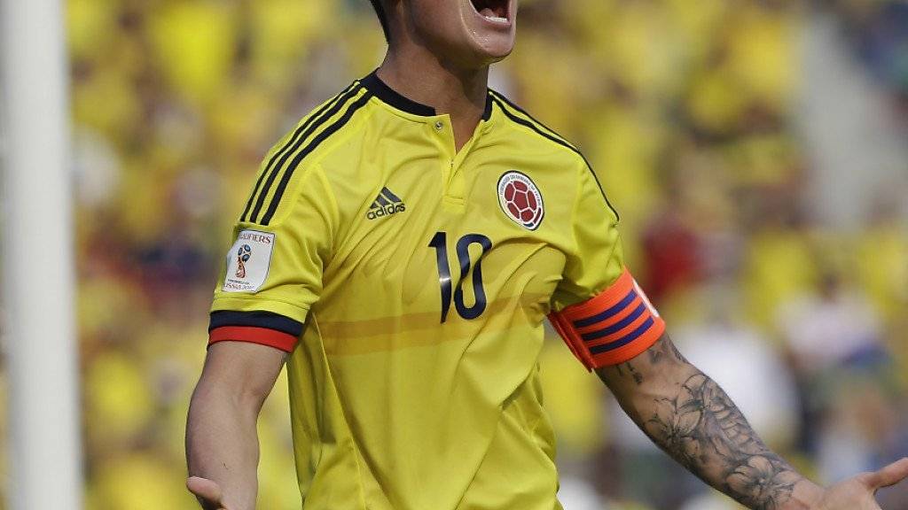 Traf für Kolumbien vom Penaltypunkt: James Rodriguez