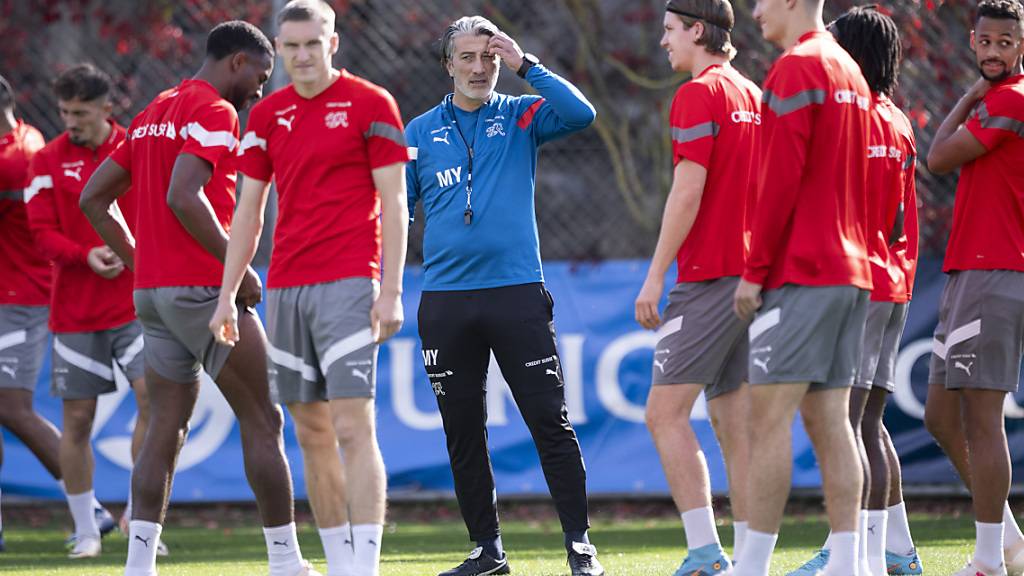 Das Schweizer Nationalteam um Trainer Murat Yakin ist gegen Belarus klarer Favorit