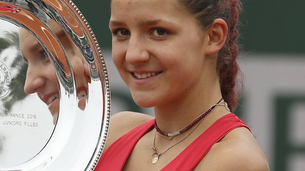 Die Baslerin Rebeka Masarova (16) gewann am letzten Sonntag das Juniorinnen-Turnier beim French Open