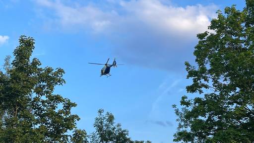 Helikopter kreist über der Werdinsel – Polizei bestätigt Einsatz