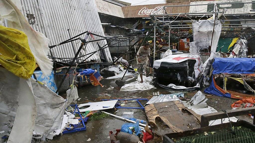 Ein von Taifun «Mangkhut» zerstörter Markt in der besonders hart getroffenen Stadt Tuguegarao.